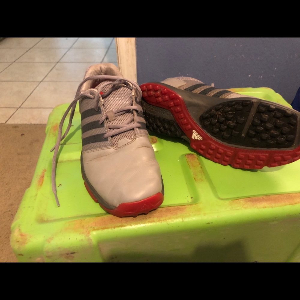 Grey & red Adidas Bounce